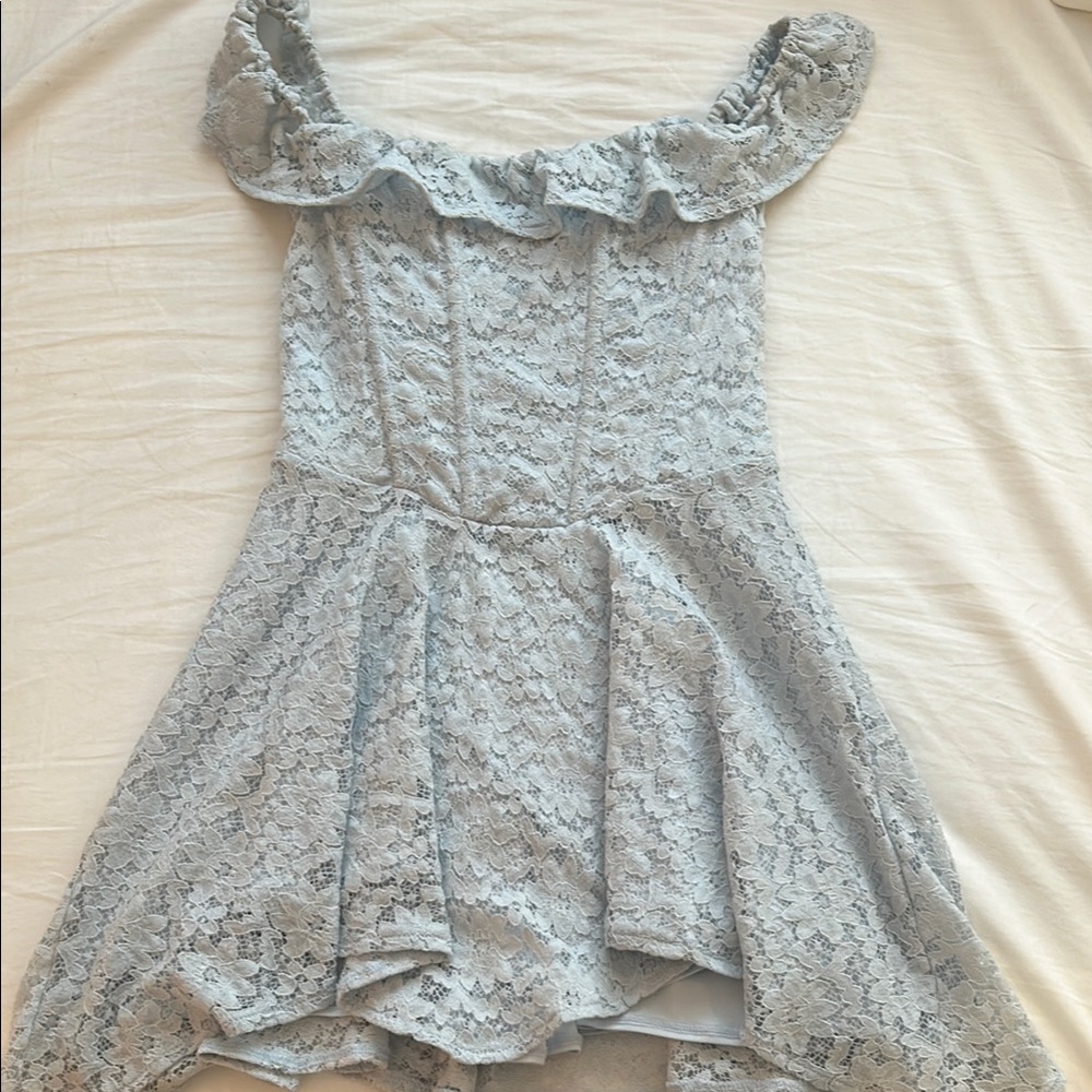 Light Blue Lace Dress